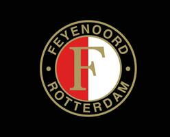 feyenoord Rotterdam club logo symbole Pays-Bas eredivisie ligue Football abstrait conception vecteur illustration avec noir Contexte