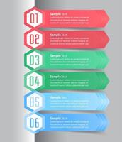 modèle de zone de texte moderne, bannière d'infographie vecteur