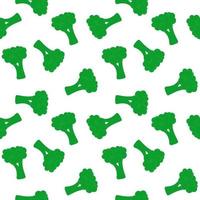 illustration vectorielle de brocoli vert modèle sans couture vecteur