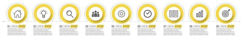 modèle d & # 39; infographie d & # 39; entreprise minimale vecteur