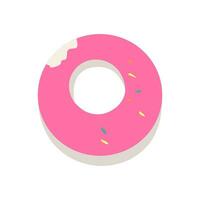 nager cercle dans le forme de une Donut vecteur