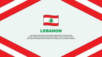 Liban drapeau abstrait Contexte conception modèle. Liban indépendance journée bannière dessin animé vecteur illustration. Liban modèle