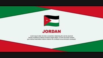 Jordan drapeau abstrait Contexte conception modèle. Jordan indépendance journée bannière dessin animé vecteur illustration. Jordan vecteur