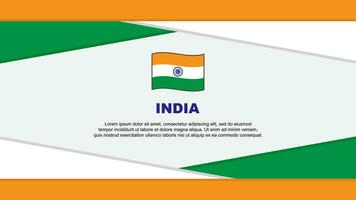 Inde drapeau abstrait Contexte conception modèle. Inde indépendance journée bannière dessin animé vecteur illustration. Inde vecteur