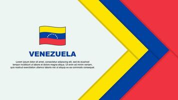 Venezuela drapeau abstrait Contexte conception modèle. Venezuela indépendance journée bannière dessin animé vecteur illustration. Venezuela dessin animé