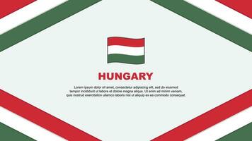 Hongrie drapeau abstrait Contexte conception modèle. Hongrie indépendance journée bannière dessin animé vecteur illustration. Hongrie modèle