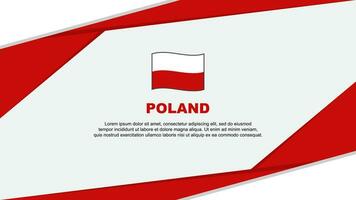 Pologne drapeau abstrait Contexte conception modèle. Pologne indépendance journée bannière dessin animé vecteur illustration. Pologne