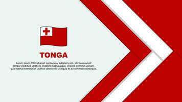 Tonga drapeau abstrait Contexte conception modèle. Tonga indépendance journée bannière dessin animé vecteur illustration. Tonga dessin animé