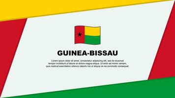 guinée-bissau drapeau abstrait Contexte conception modèle. guinée-bissau indépendance journée bannière dessin animé vecteur illustration. guinée-bissau bannière