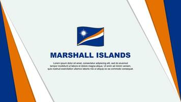 Marshall îles drapeau abstrait Contexte conception modèle. Marshall îles indépendance journée bannière dessin animé vecteur illustration. Marshall îles drapeau