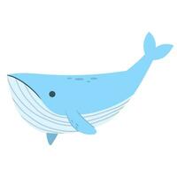 gros baleine mer animal vecteur illustration