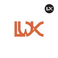 lettre lwx monogramme logo conception vecteur