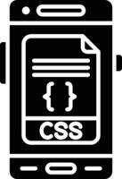 icône de vecteur css