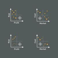 quadrant concept diagramme logo illustration vecteur