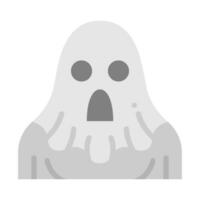 fantôme plat icône, vecteur et illustration