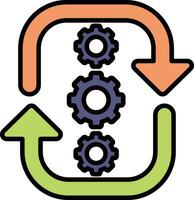 cycle diagramme vecteur icône