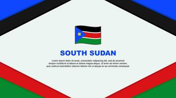 Sud Soudan drapeau abstrait Contexte conception modèle. Sud Soudan indépendance journée bannière dessin animé vecteur illustration. Sud Soudan modèle
