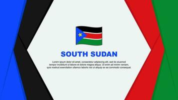 Sud Soudan drapeau abstrait Contexte conception modèle. Sud Soudan indépendance journée bannière dessin animé vecteur illustration. Sud Soudan Contexte