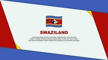 Swaziland drapeau abstrait Contexte conception modèle. Swaziland indépendance journée bannière dessin animé vecteur illustration. Swaziland indépendance journée