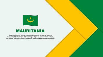Mauritanie drapeau abstrait Contexte conception modèle. Mauritanie indépendance journée bannière dessin animé vecteur illustration. dessin animé