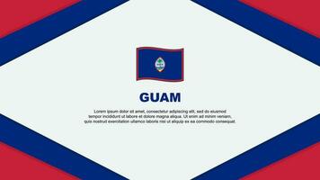 Guam drapeau abstrait Contexte conception modèle. Guam indépendance journée bannière dessin animé vecteur illustration. Guam modèle