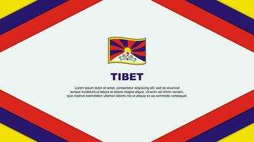 Tibet drapeau abstrait Contexte conception modèle. Tibet indépendance journée bannière dessin animé vecteur illustration. Tibet modèle