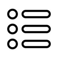 liste menu icône vecteur symbole conception illustration