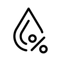 humidité icône vecteur symbole conception illustration