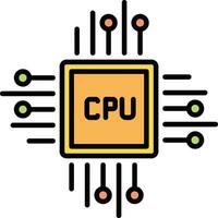 CPU processeur vecteur icône