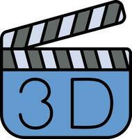 3d film vecteur icône