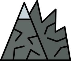 icône de vecteur de montagnes