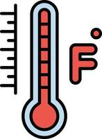 icône de vecteur fahrenheit