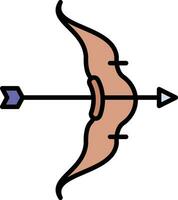 icône de vecteur de flèche d'arc