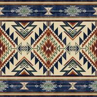 originaire de modèle américain tribal Indien ornement modèle géométrique ethnique textile texture tribal aztèque modèle navajo mexicain en tissu sans couture vecteur décoration mode