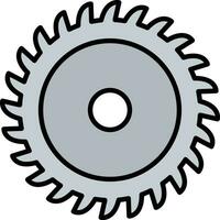 icône de vecteur de scie circulaire
