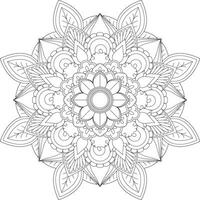 vecteur abstrait mandala modèle. conception pour une fond d'écran peindre chemise et tuile autocollant conception, coloration livre dentelle modèle le tatouage. mandala. mandala coloration pages. fleur mandala. coloration pages