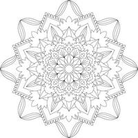 vecteur abstrait mandala modèle. conception pour une fond d'écran peindre chemise et tuile autocollant conception, coloration livre dentelle modèle le tatouage. mandala. mandala coloration pages. fleur mandala. coloration pages