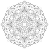 vecteur abstrait mandala modèle. conception pour une fond d'écran peindre chemise et tuile autocollant conception, coloration livre dentelle modèle le tatouage. mandala. mandala coloration pages. fleur mandala. coloration pages