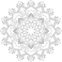 vecteur abstrait mandala modèle. conception pour une fond d'écran peindre chemise et tuile autocollant conception, coloration livre dentelle modèle le tatouage. mandala. mandala coloration pages. fleur mandala. coloration pages