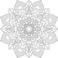 vecteur abstrait mandala modèle. conception pour une fond d'écran peindre chemise et tuile autocollant conception, coloration livre dentelle modèle le tatouage. mandala. mandala coloration pages. fleur mandala. coloration pages