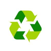 recyclage, réutilisation, recycler icône vecteur dans plat style. La Flèche symboles cette forme une tournant Triangle