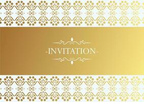 motif ornemental de style de fond invitation de luxe vecteur