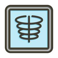 radiographie vecteur épais ligne rempli couleurs icône pour personnel et commercial utiliser.