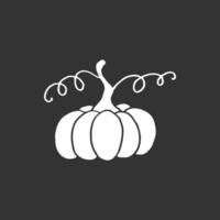 citrouille. automne halloween ou symbole de citrouille d'action de grâces. vecteur