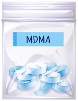 Un paquet de drogue de MDMA