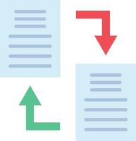 icône de vecteur d'échange de documents