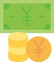 icône de vecteur de devise yen