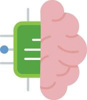 cerveau puce vecteur icône