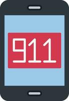 appel 911 vecteur icône