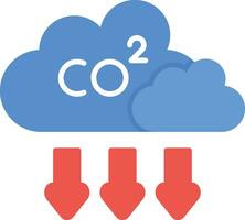 icône de vecteur de dioxyde de carbone